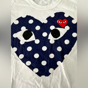 women's comme des garcons PLAY t-shirt